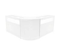 Monstershop Iris Led Shop Counter Set Cm60 & 2 X B1200 - White White