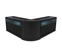 Monstershop Iris LED Shop Counter Set CM60 & 2 x B1500 - Black
