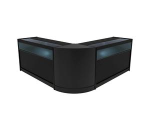 Monstershop Iris Led Shop Counter Set Cm60 & 2 X B1500 - Black Black