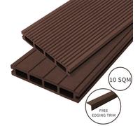 MonsterShop Jardi Composite Decking 10 Sqm Conker Brown