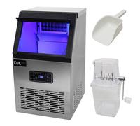 Commercial Ice Maker 40kg/24hr Stainless Steel Machine Restaurant Bar Ice Maker