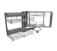 MonsterShop Kukoo Corner Kitchen Cupboard Pull Out Drawers Left Hand