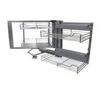 MonsterShop Kukoo Corner Kitchen Cupboard Pull Out Drawers Right Hand