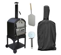 Monstershop Kukoo Outdoor Pizza Oven & Cover In Black Black