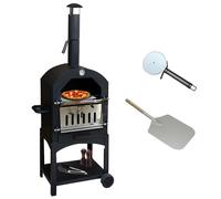 Monstershop Kukoo Outdoor Pizza Oven & Pizza Peel In Black Black
