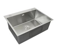 KuKoo Single Stainless Steel Sink, Silver