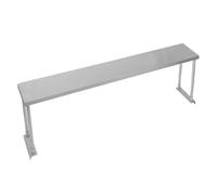 KuKoo Stainless Steel Single Tier Shelves, 180 x 45 x 30cm (WxHxD), 100kg Capacity, Silver #304