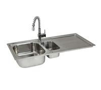 Monstershop Kukoo Steel Sink & Rainbow Tap in Silver Monstershop Silver