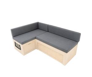 MonsterShop L-Shape Camper Van Bed & Cushions Bench Storage Sliding Sofa