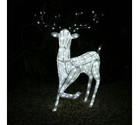Monster Shop Large Light Up Stag Reindeer, White