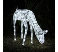 Monstershop Large Light Up Grazing Doe Reindeer in White Monstershop White