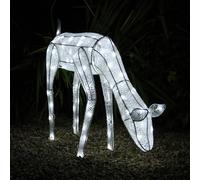 Monstershop Large Light Up Grazing Doe Reindeer in White Monstershop White