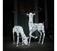 Large LED Outdoor Christmas Reindeer Light Up Garden Figure Decoration Stag Doe