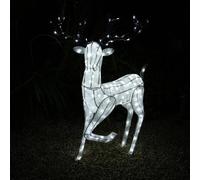 Monstershop Large Light Up Stag Reindeer in White Monstershop White