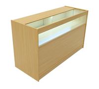Monstershop Led Retail Shop Counter B1500 - Maple In Beige Beige One Size