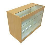 Monstershop Led Retail Shop Counter K1200 - Maple In Beige Beige One Size