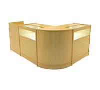 Monstershop Luna Led Shop Counter Set Cm60, Tb60 & 2 X B900 - Maple In Beige Beige