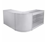 Monstershop Mars Brilliant White Shop Counter & Retail Display Set