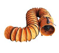 Dust Extractor Ventilation Fan 250mm Portable 12m Ducting Workshop Fume Blower