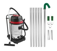 Monstershop Maxblast Gutter Vacuum Poles & 80L Wet & Dry Vacuum In Silver Silver One Size