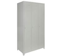 Monstershop Metal Storage Lockers - Three Doors, Grey