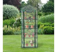 MonsterShop Mini Greenhouse 4 Tier With Plastic Cover
