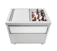 Monstershop Mobile Ice Cart - 800mm in Silver Monstershop Silver