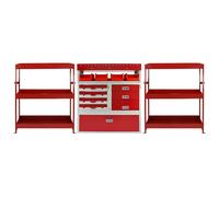 Monstershop Monster Racking Flame Metal Van Shelving Bundle in Red Monstershop Red