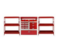 Flame Metal Van Shelving Bundle Monster Racking Red One Size