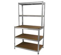Monstershop Monster Racking Galwix Workbench Shelving Unit in Silver Monstershop Silver