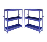 Lightning Metal Van Shelving Unit Duo Monster Racking Blue One Size