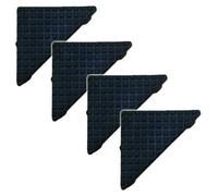 MonsterShop Monster Racking Q-Rax Replacement Shelving Feet, 4 Pack, Black, Moulded Plastic