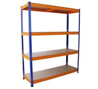 MonsterShop Monster Racking S-Rax Heavy Duty Metal Shelving Racking, 265Kg/shelf, 150 X 50 X 180Cm, 4 Shelves