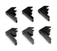 MonsterShop Monster Racking T-Rax Garage Shelving Bay Connector Clips, Pack Of 6, Black