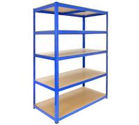 Monster Racking T-Rax Heavy Duty Racking/Metal Storage Shelving, 280 kilo/shelf, Blue, 120 x 182.5 x 60 centimetres