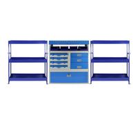 Monstershop Monster Racking Tempest Metal Van Shelving Bundle in Blue Monstershop Blue