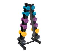 Monstershop Neoprene Dumbbells Set With Rack In Black Black One Size