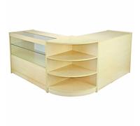 Monstershop Nova Maple Shop Counter & Retail Display Set In Beige Beige