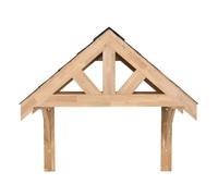 Solid Oak Porch Kit Door Canopy Shelter 2 Sizes Wall Mounted Up Down Lights