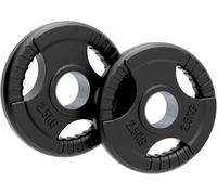 Olympic Weight Plates, 1.25kg - 25kg - Rubber Tri-Grip Barbell Weight Sets, Powerlifting & Bodybuilding Weights - Home Gym Equipment for Strength Training & Workouts by Body Revolution