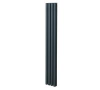 Monster Shop Oval Column Radiator 1800Mm X 240Mm Anthracite Grey, Grey
