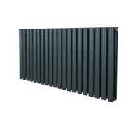 Monstershop Oval Column Radiator - 600mm x 1200mm - Anthracite Grey