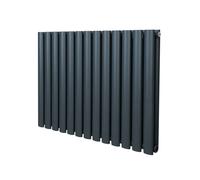 Oval Radiator - 600 x 780mm - Anthracite Monstershop Grey One Size