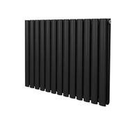 Monster Shop Oval Column Radiator 600Mm X 780Mm Black, Black