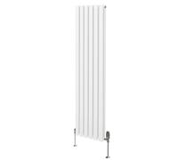 Monstershop Oval Column Radiator & Valves - 1600mm x 360mm - White