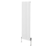 Monstershop Oval Column Radiator & Valves - 1600Mm X 360Mm - White