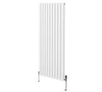 MonsterShop Oval Column Radiator & Valves - 1600mm X 600mm - White
