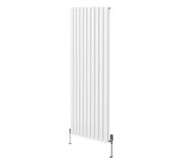 MonsterShop Oval Column Radiator & Valves - 1800mm X 600mm - White