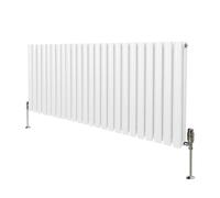 Monstershop Oval Column Radiator & Valves - 600mm x 1440mm - White