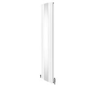 Monstershop Oval Mirror Radiator & Valves - 1800mm x 380mm - White
